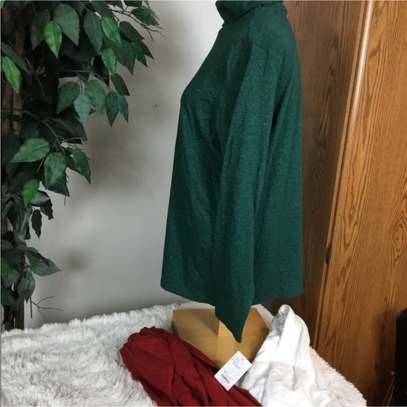 Croft & Barrow set of 3 long sleeve turtlenecks Womans size XXL NWT - Picture 10 of 12